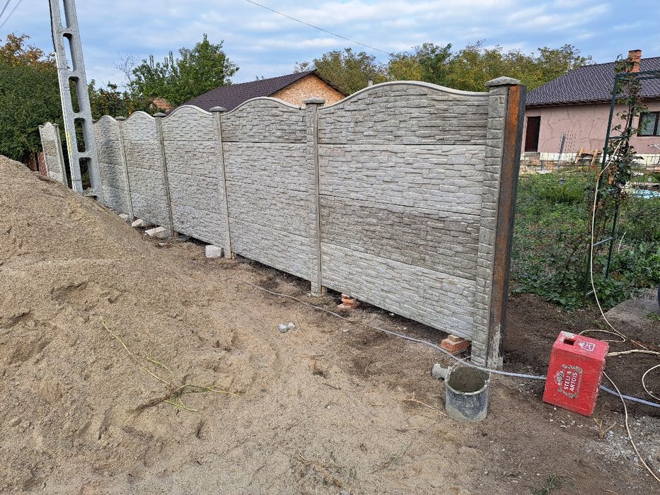 Gard placi beton
