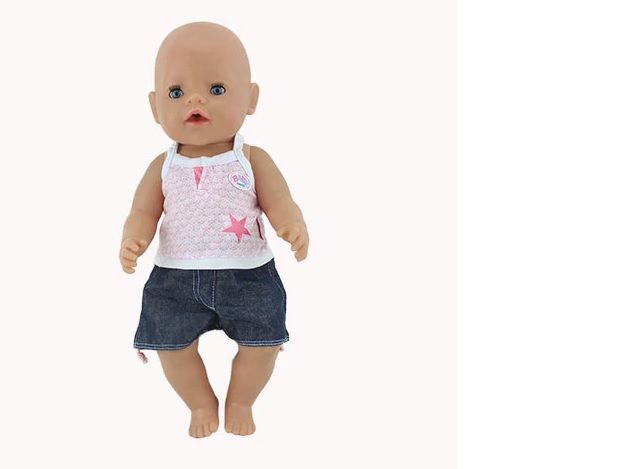 Играчки!Нови дрешки за кукла BABY BORN/Бейби Борн или кукла 43 см.