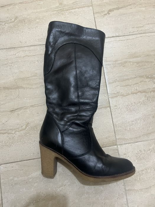 Дамски ботуши естествена кожа Esprit