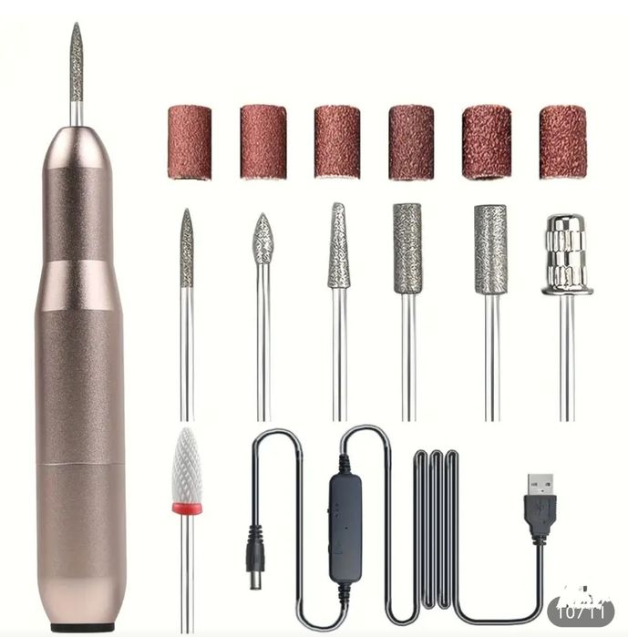 Комплект електрическа пила за нокти + прахоуловител