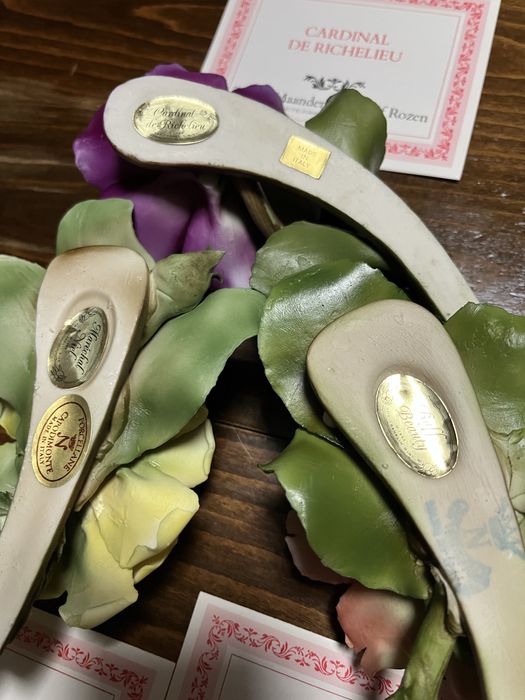 Колекция от 12 порцеланови рози