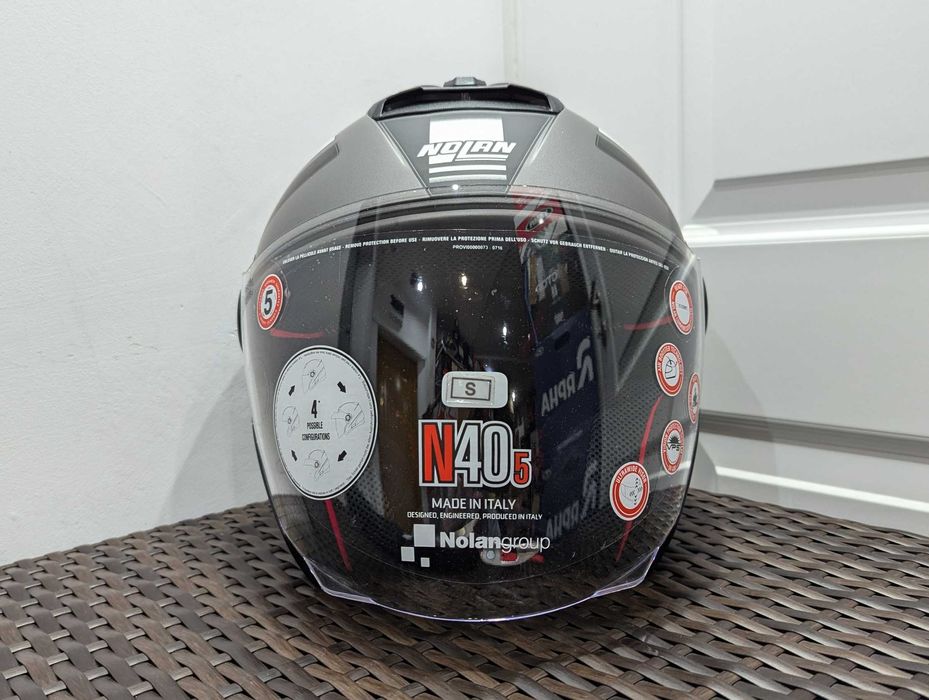 Casca moto chopper /scooter Nolan N40-5, marime S -open face, ochelari