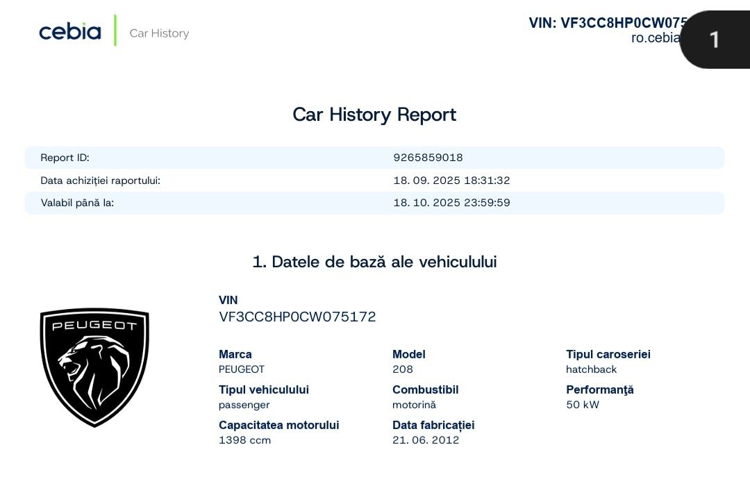 Peugeot 208 1.4 e-HDI / 2012 / AUTOMAT /