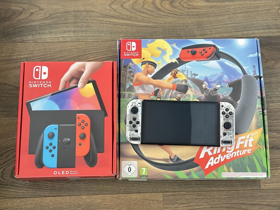 Nintendo Switch Oled + Ring fit adventure