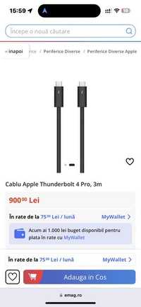 Mobile Zone Cablu original apple thunderbolt 3 pro / 4 pro