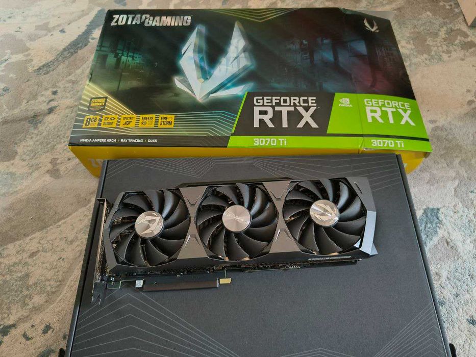 ZOTAC GAMING GeForce RTX 3070 Ti Trinity OC 8192MB 256bit GDDR6X Б/У