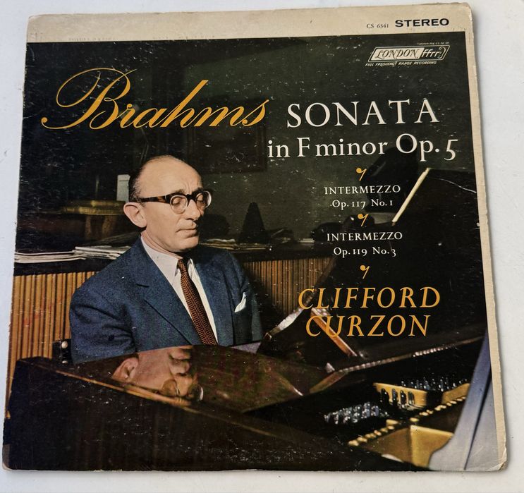 Vinil Brahms - Sonata Op. 5, Clifford Curzon, Vinil London Records