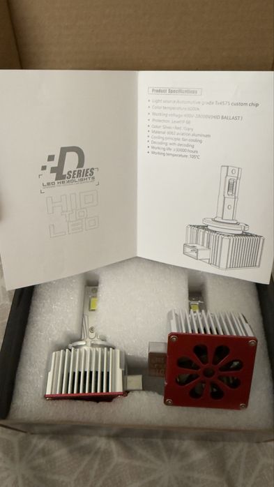 NOU Set 2 Becuri LED D1S, LuxCore PREMIUM S1 Plug & Play Canbus