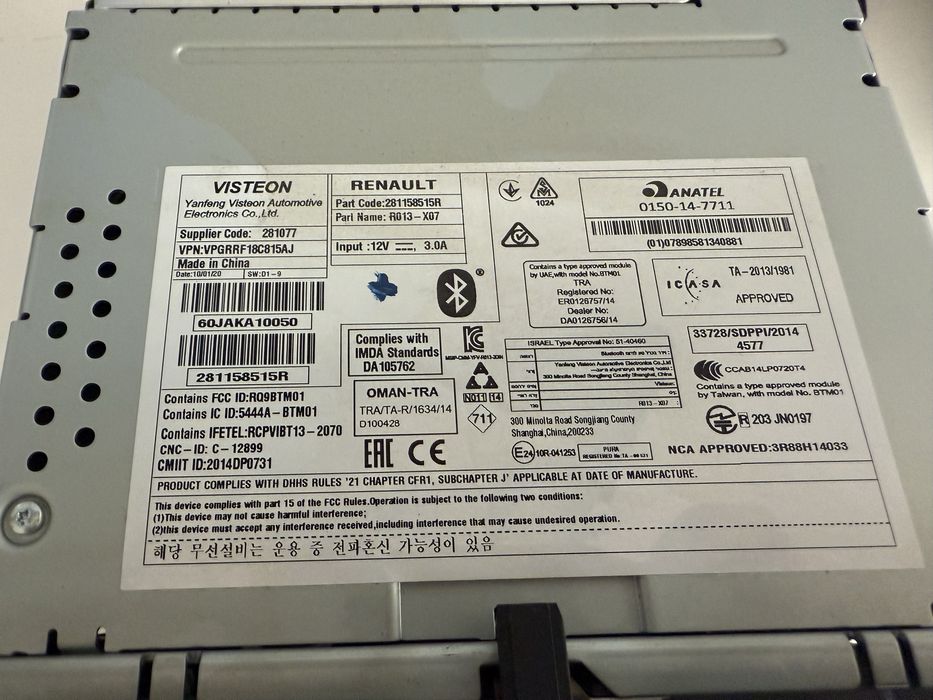 Radio Dacia Duster, Logan, Dokker, usb, bluetooth