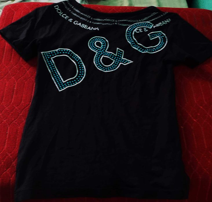 Tricou negru Dolce & Gabbana, Italy, mar S, M