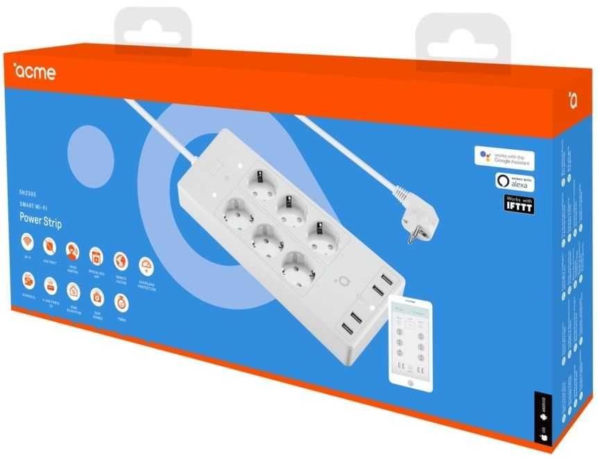 Защитен Разклонител Вграден Прекъсвач БезПретоварване Защитно Реле Ток