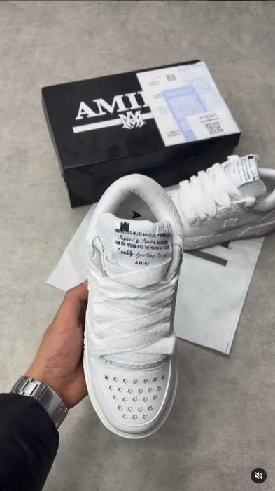 Adidasi AMIRI MA-1 All White - Produs NOU cu cutie
