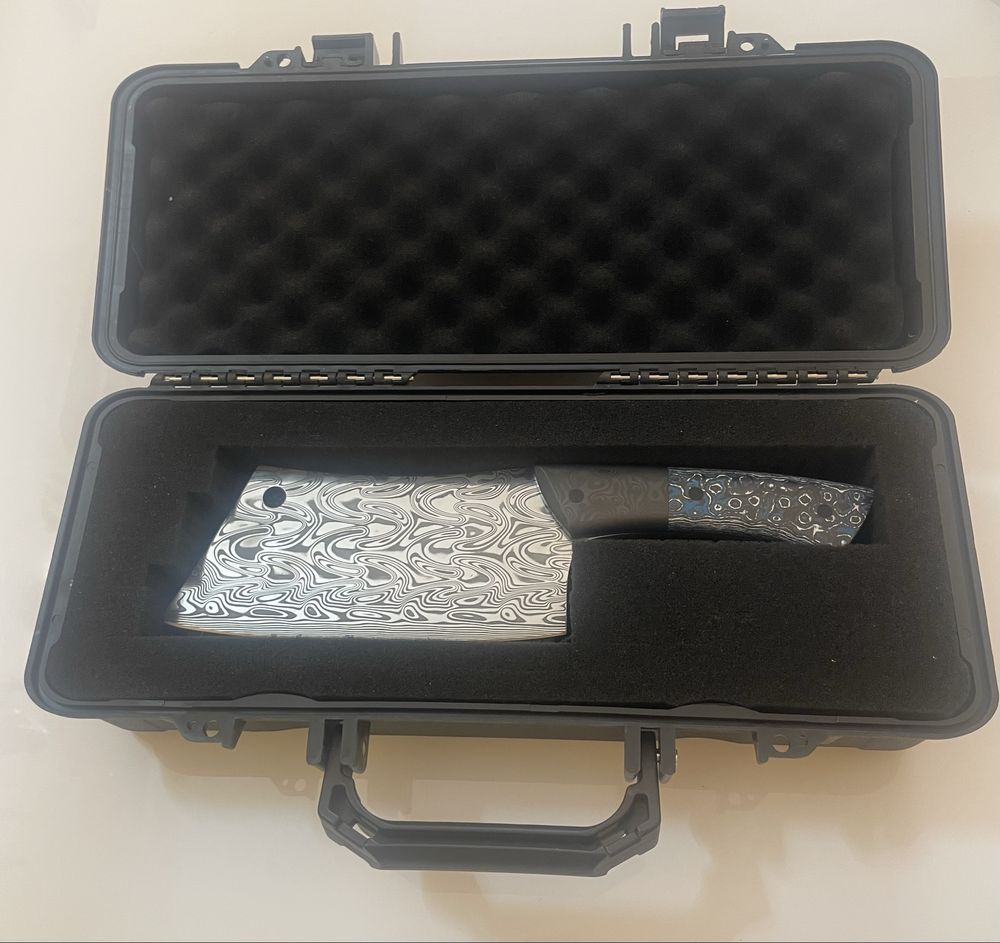 Ръчно изработен сатър от стомана Damasteel
