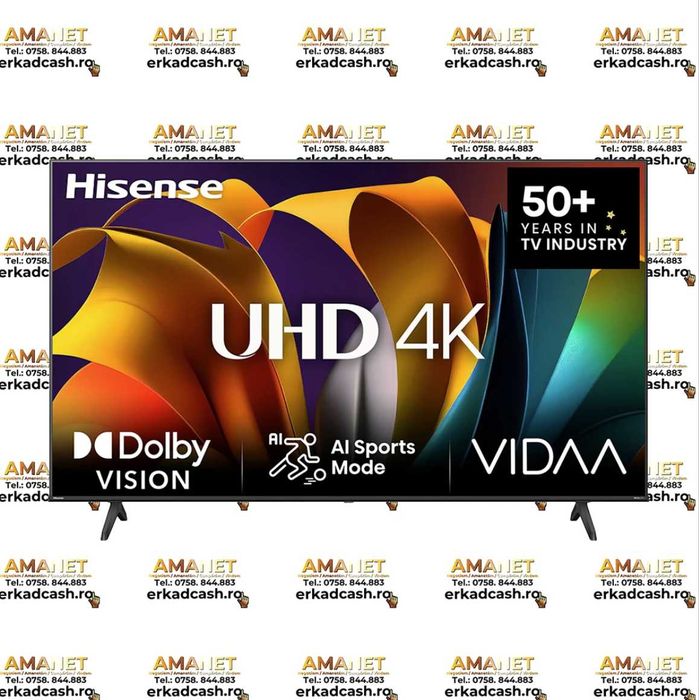 Televizor Hisense  58A16N 4K UHD -ERKAD CASH AMANET Galati-