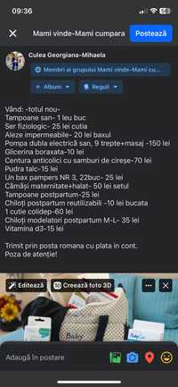 Produse bebeluși și postpartum