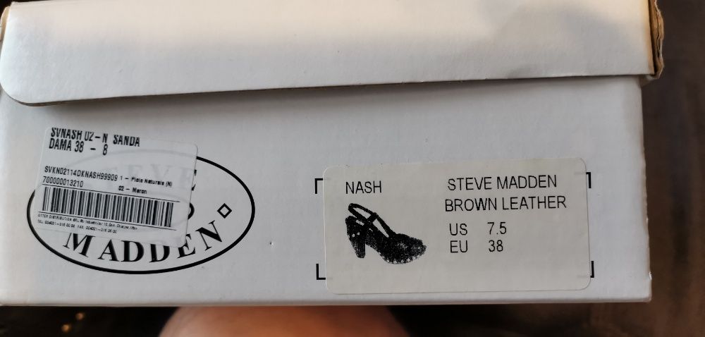 Sandale damă Steve Madden piele maro mărimea 38