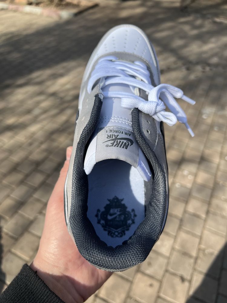 Nike Air Force 1 AF1 albi gri white grey (Livrare cu verificare)