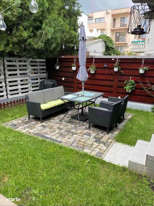 Mamaia Nord studio mobilat si utilat, cu curte proprie și loc  parcare