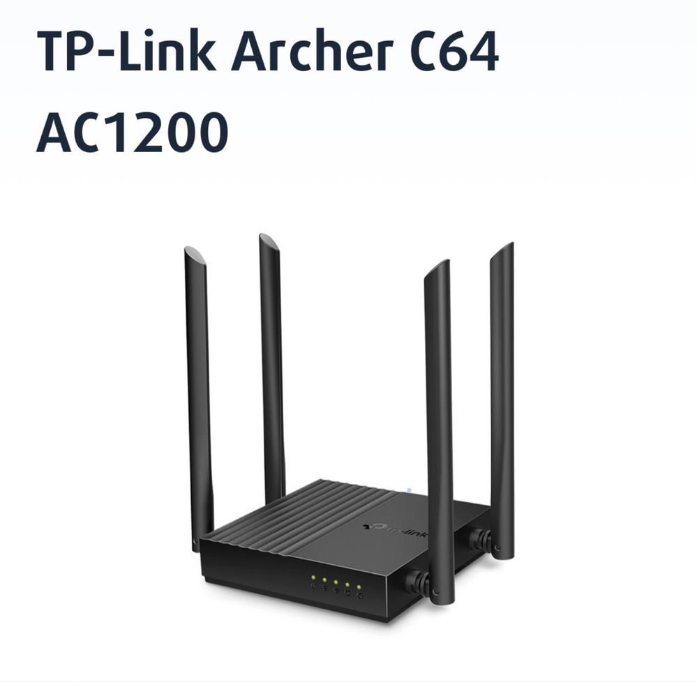 Продава рутер Tp - link C 64 AC 1200 mu -mimo
