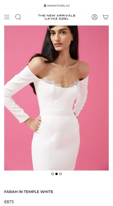 Rochie alba New Arrivals by Ilkyaz Ozel