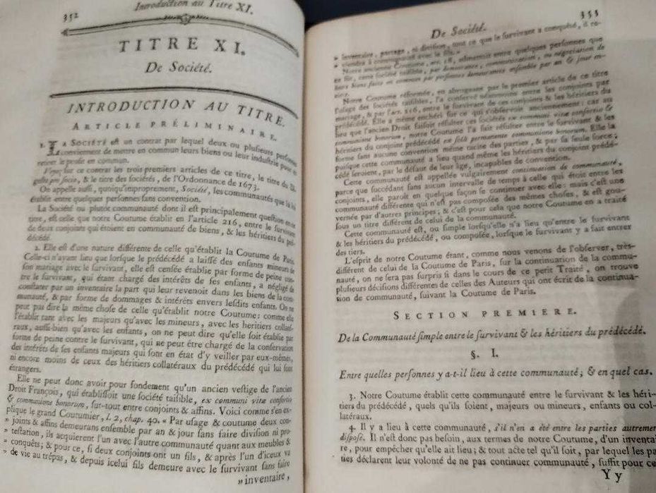 o carte veche  1772 in limba franceza