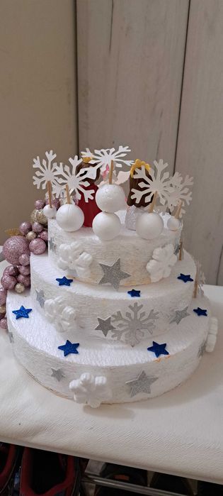 Бутафорна торта за дете/близнаци