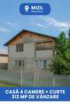 Casă 4 camere + curte 312 mp de vânzare – Mizil, zona Han