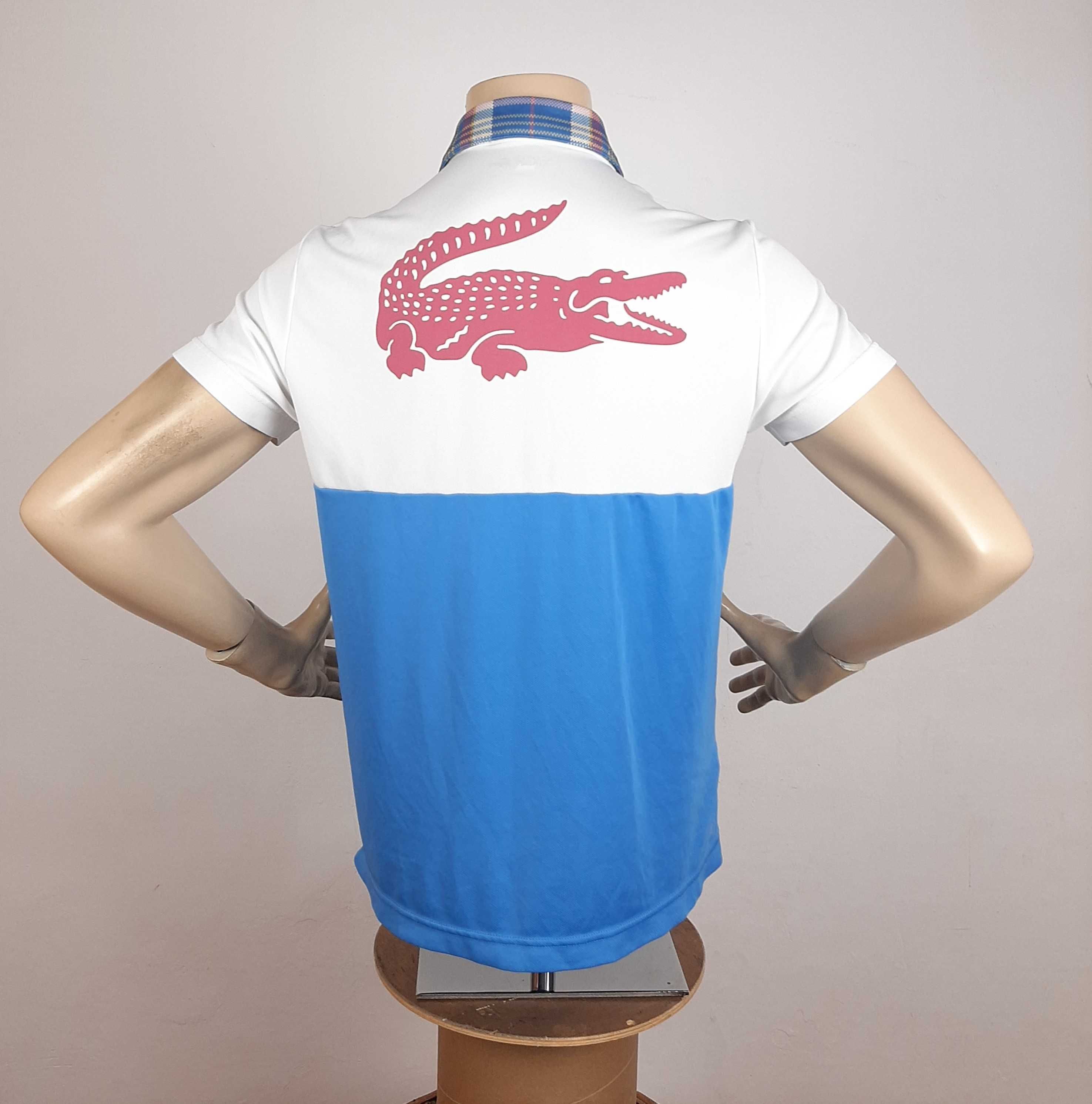 Lacoste Sport Large Croc - Оригинална мъжка тениска с яка размер M