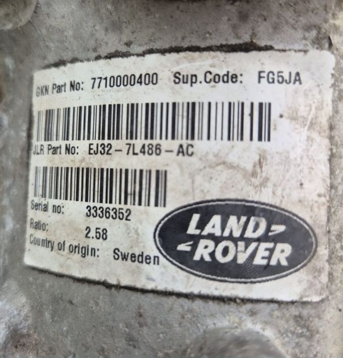 Grup față Land Rover / Range Rover – Raport 2.58 – Cod EJ32-7L486-AC
3
