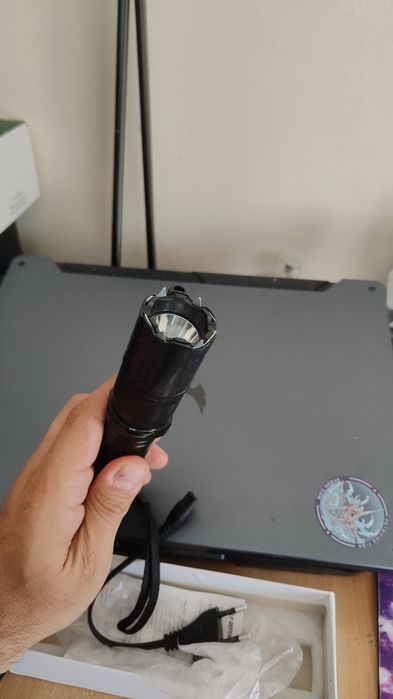 Lanterna 3 in 1, led, laser, electroșoc