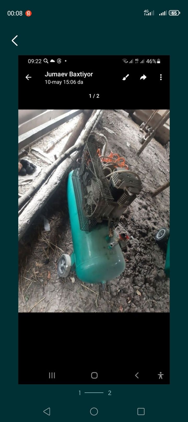 Vazdushniy kompiressor sotiladi