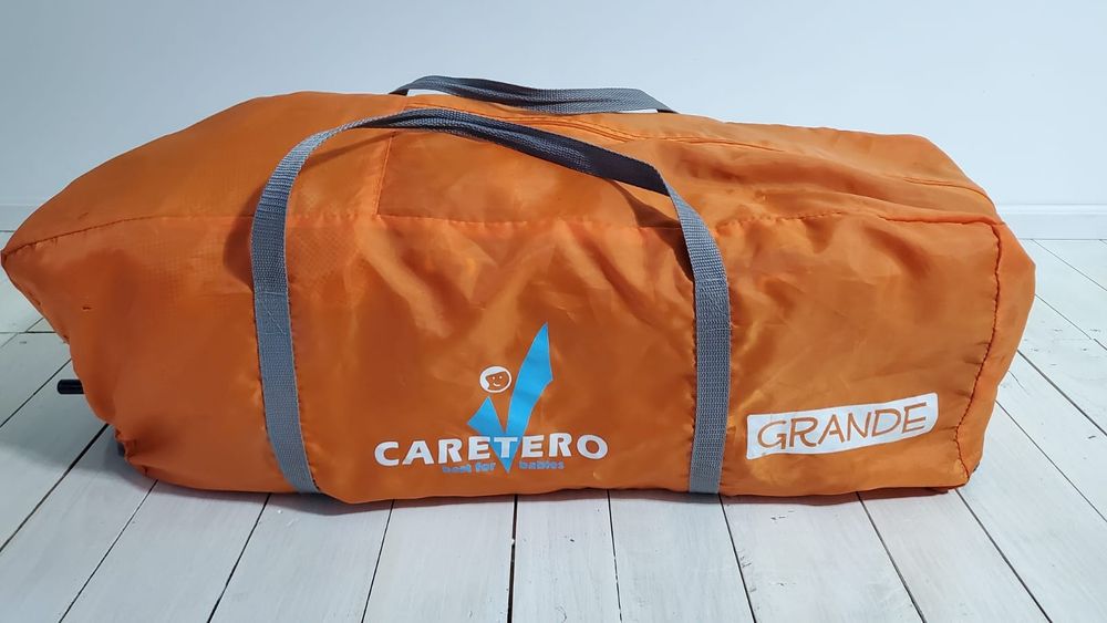 Patut pliabil cu vibratii Caretero Grande Orange+saltea cadou!