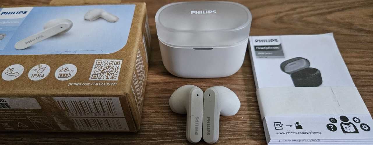 Наушники TWS Philips TAT2139 белый