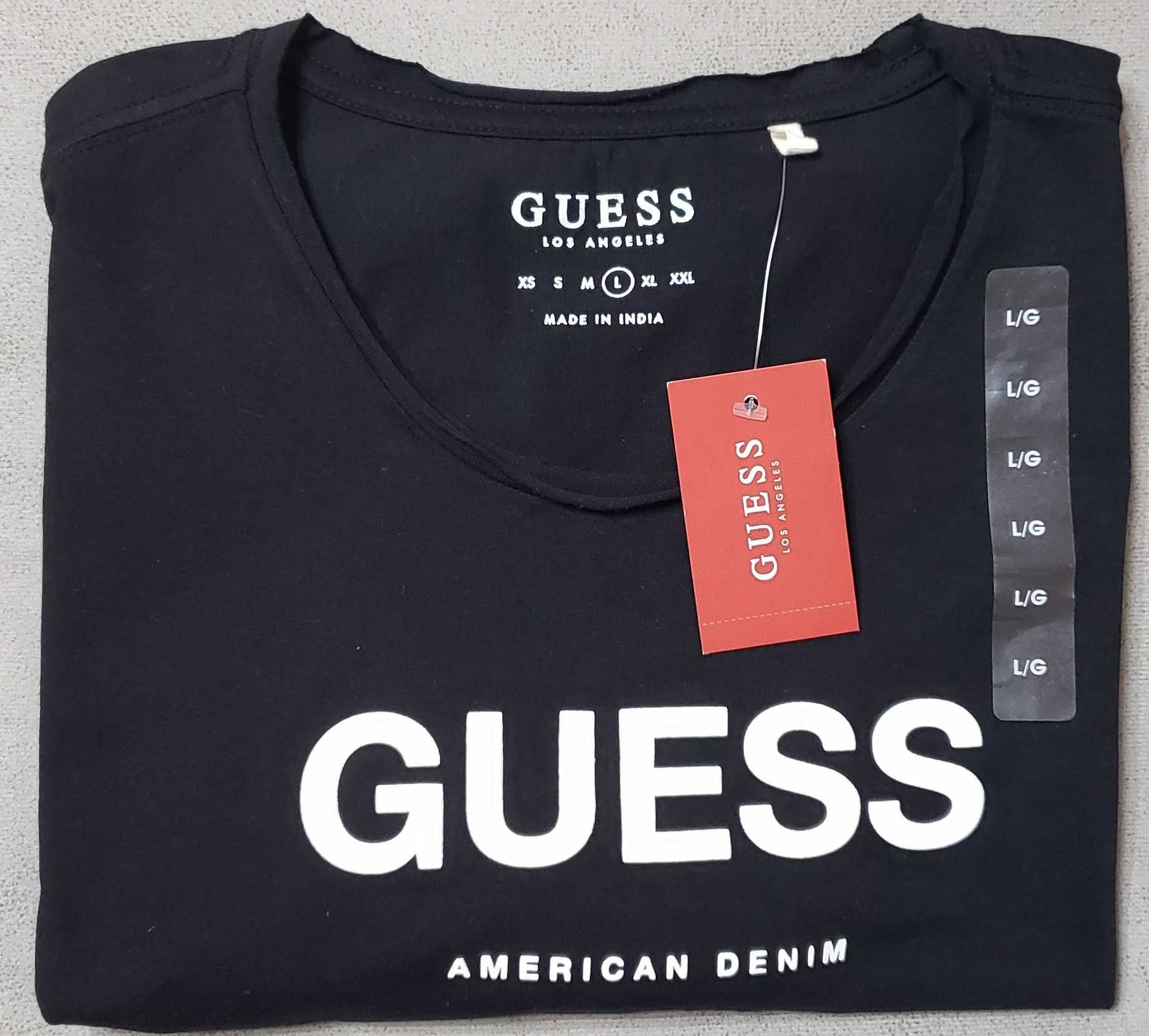 Нови оригинални фланелки GUESS - 100% памук, размер - L