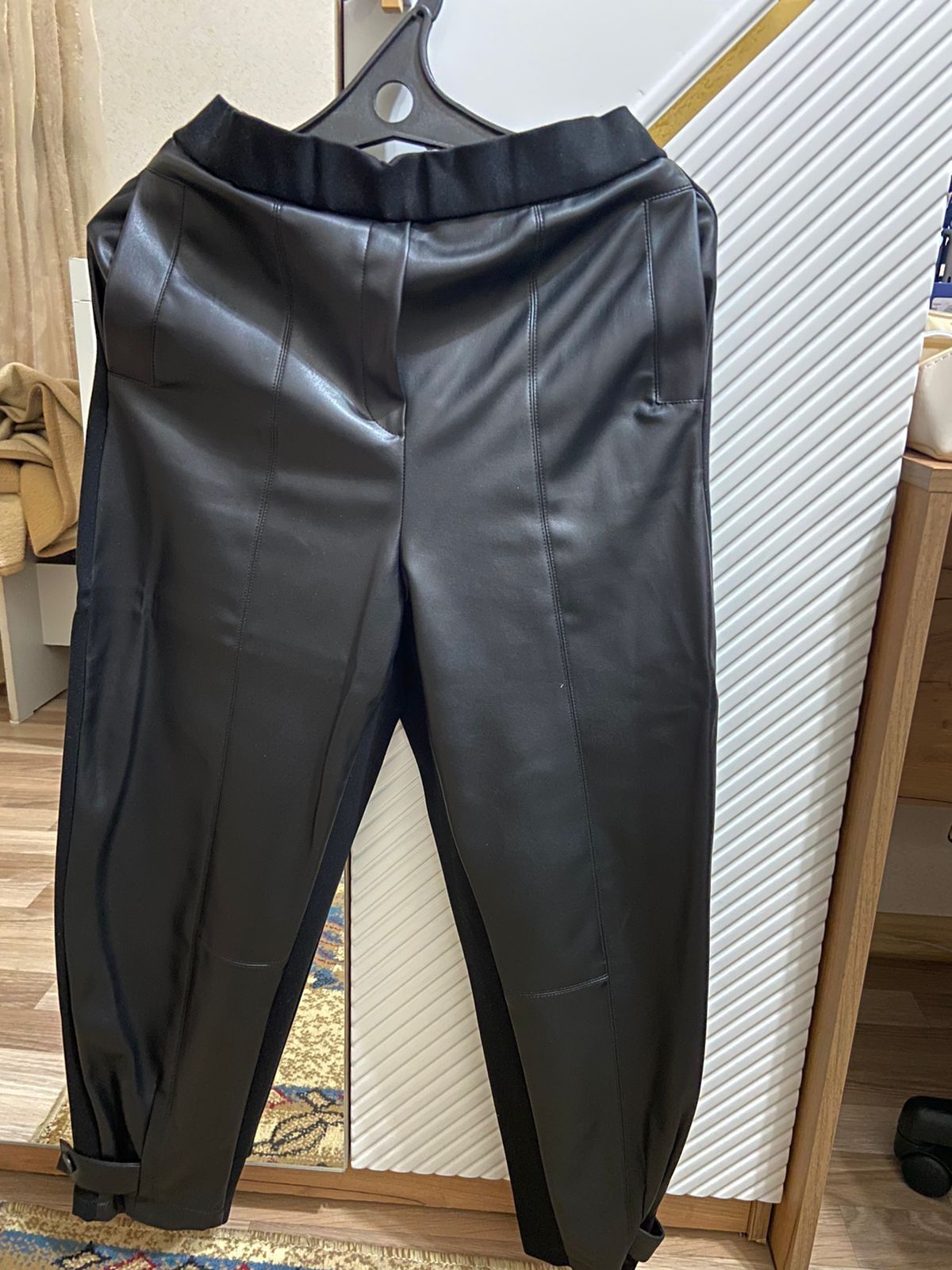 Продам комбинированный кожаные штаны