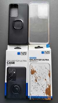 Vand husa Quad Lock pt Samsung Galaxy S21 Ultra + poncho apa