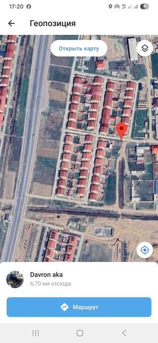Шаршара олди намунали коттеджларни оркаси 8сотих ер участка сотилади