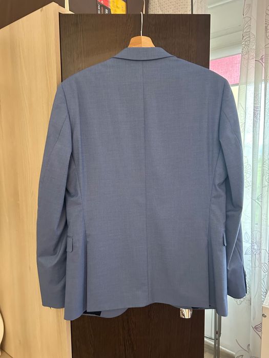 Мъжко светло синьо сако S.Oliver Black Label 48 размер