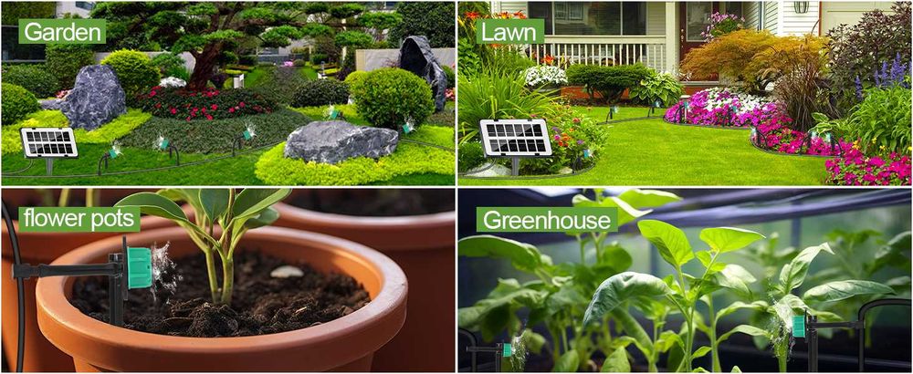 Слънчева Автоматична напоителна система, 12 режима, 15 м маркуч