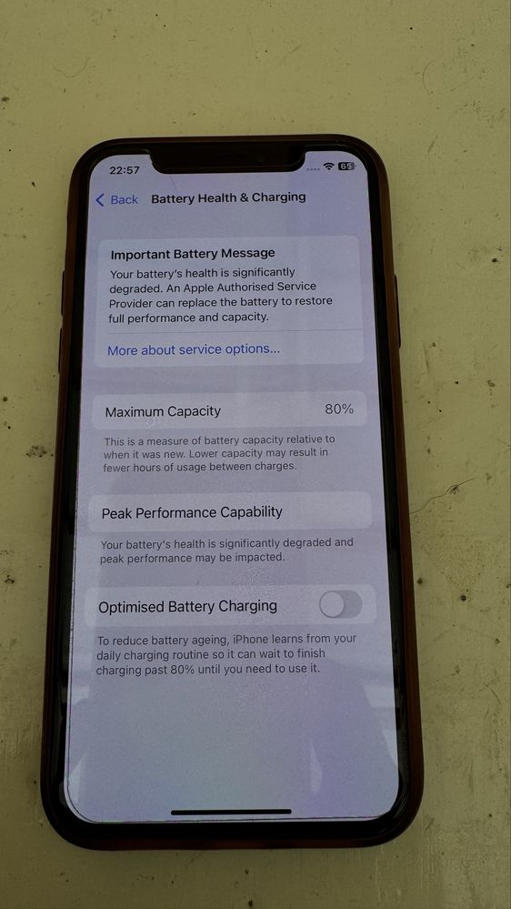iPhone X 64GB, 80% Battery, Като Нов