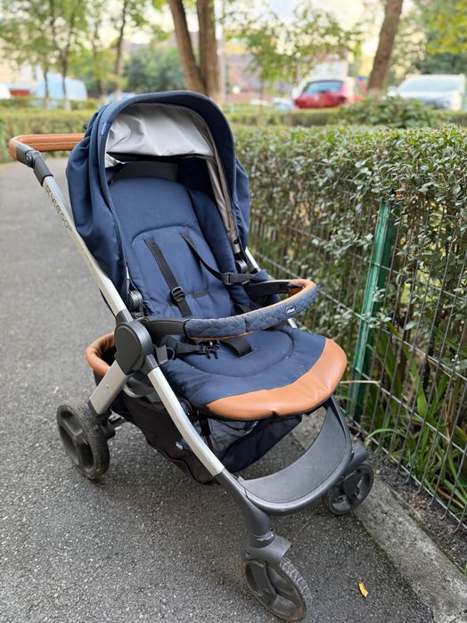 Cărucior Chicco Style Go Up Duo – landou + sport, stare foarte bună