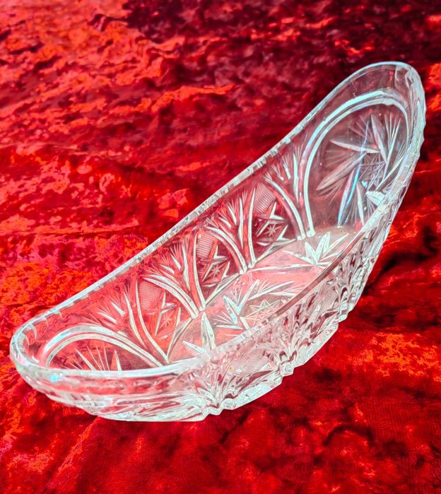Две Оригинални Кристални Чехски Фруктиери Гондоли