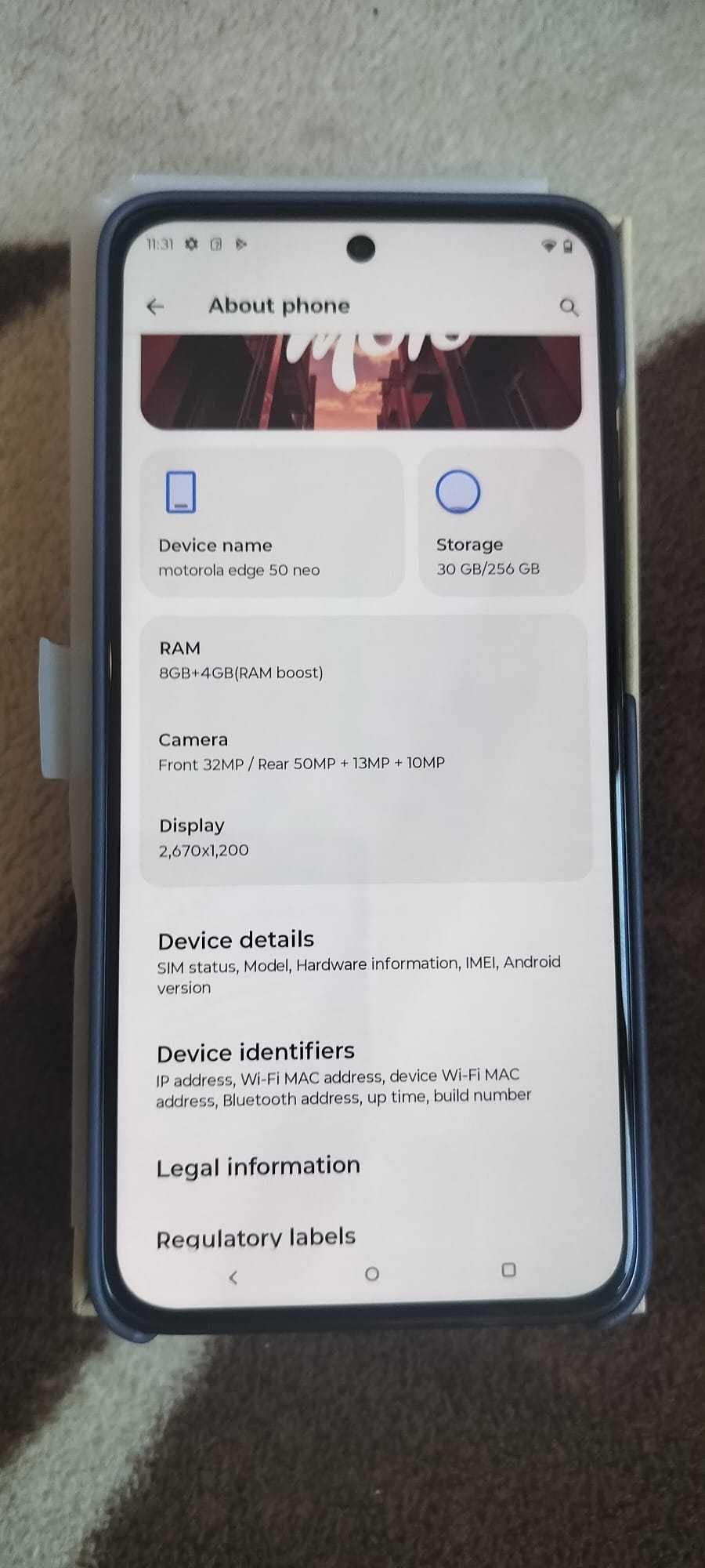 Telefon nouuuu desfăcut pentru poze