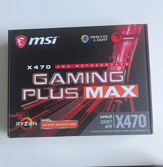 MSI X470 GAMING PLUS MAX + RYZEN 7 5800X 8-Core (4.7 GHz ) AM4