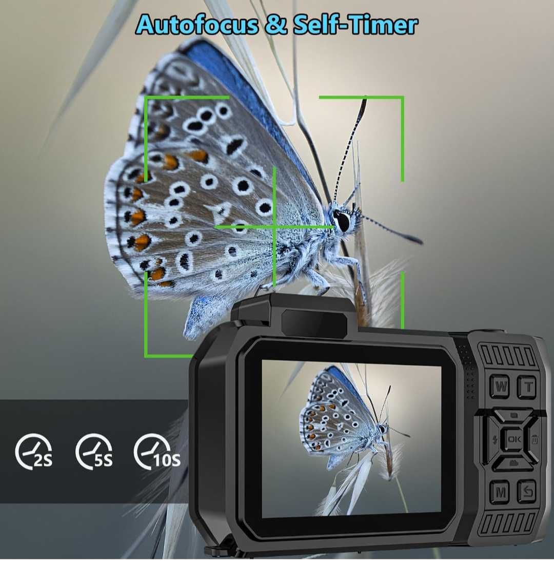 8K UHD подводен фотоапарат 70MP 32GB автофокус удароустойчив нов