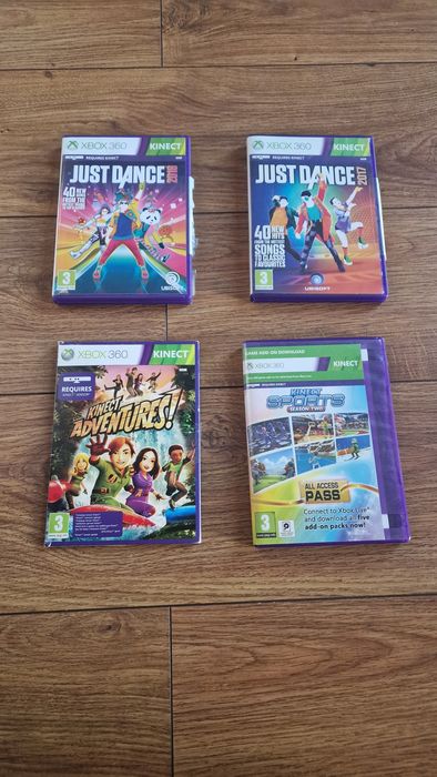 Vand xbox 360 cu jocuri kinect