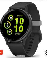 Smartwatch Garmin vivoactive 5, GPS, 42mm, curea silicon, Slate/Black,