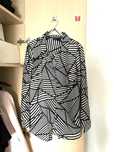 Camasa dama alb/negru mas.40-42, sau L