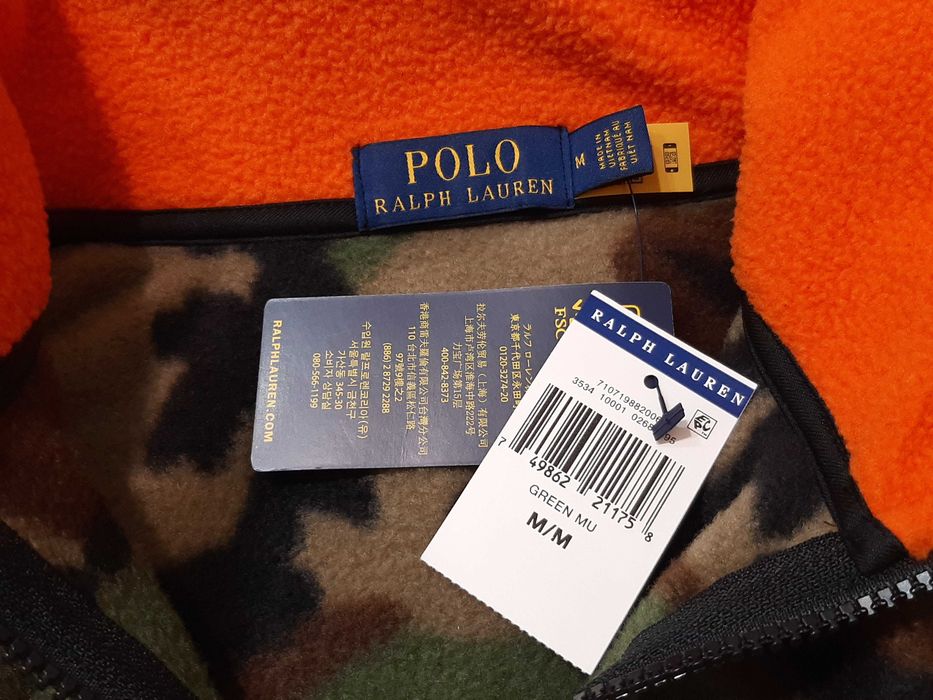 Polo Ralph Lauren - Оригинална мъжка поларена блуза с цип размер M