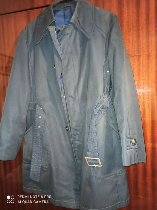 Мъжки шлифер син